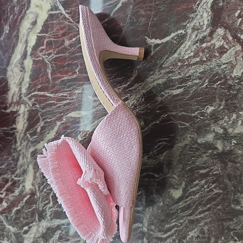 gianni bini wendell raffia bow dress slide sandals - Picture 4 of 6